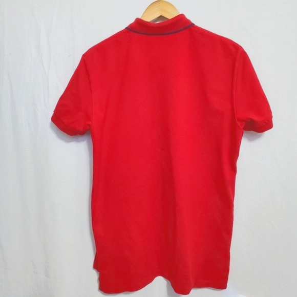 POLO Ralph Lauren Big Pony Red Cotton Pique Polo Shirt Medium - Picture 5 of 5